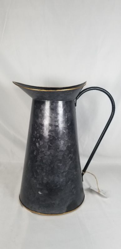 Photo 5 of GALVANIZED METAL WATERING CAN BLACK/GOLD COLORDED NEW