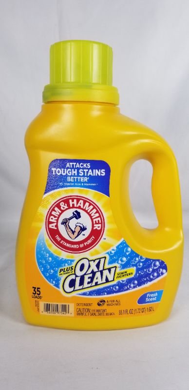 Photo 1 of 35 LOAD 55.1FL OZ LIQUID LAUNDRY DETERGENT WITH OXI CLEAN STAIN FIGHTER FRESH SCENT NEW