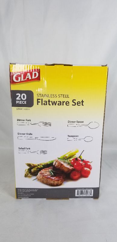 Photo 3 of 20 PIECE STAINLESS STEEL FLATWEAR SET SERVICE FOR 4, 4 DINNER FORKS 4 DINNER KNIFES 4 DINNER SPOONS 4 TEASPOONS 4 SALAD FORKS NEW 