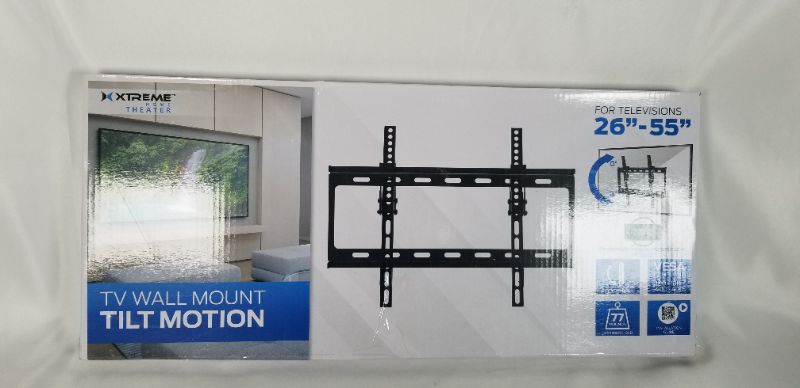 Photo 1 of TV WALL MOUNT WITH TILT MOTION FOR TELEVISIONS 26 - 55 INCHES HOLDS UP TO 77 POUNDS NEW