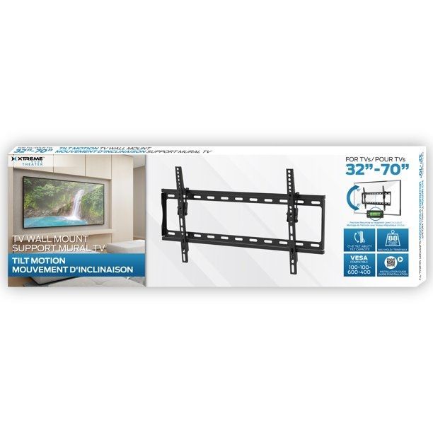 Photo 2 of TV WALL MOUNT WITH TILT MOTION FOR TELEVISIONS 32 - 70 INCHES HOLDS UP TO 88 POUNDS NEW
