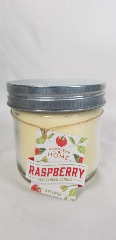 Photo 1 of MASON JAR 2 WICK CANDLE RASPBERRY SCENTED13 OZ NEW
