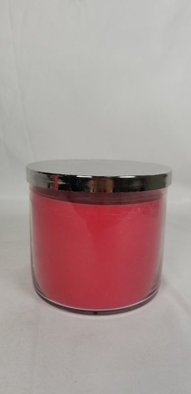 Photo 2 of 14.5 OZ 3 WICK POMEGRANATE SCENTED CANDLE NEW