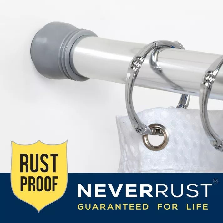 Photo 1 of TITAN RUST PROOF TWIST TIGHT ALUMIUM TENSION SHOWER ROD CHROME 44- 72 INCHES NEW