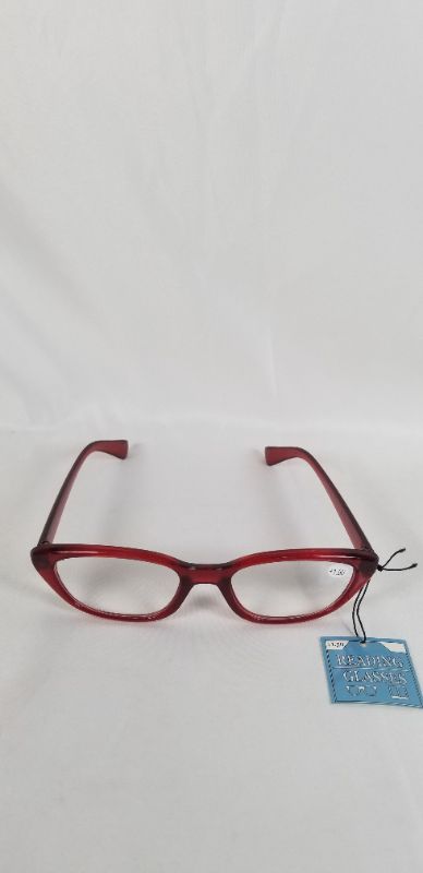 Photo 3 of BIFOCAL STYLE +1.50 READING GLASSES RED/VERMILION COLORED  NEW