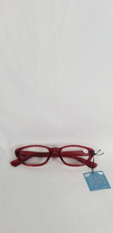 Photo 2 of BIFOCAL STYLE +1.50 READING GLASSES RED/VERMILION COLORED  NEW