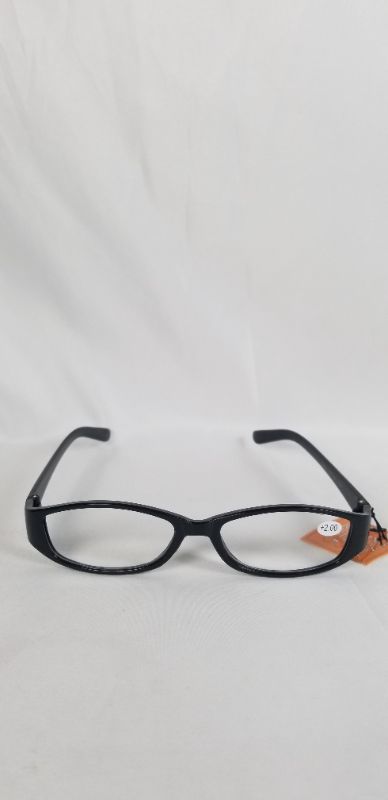 Photo 3 of BLACK  +2.00 READING GLASSES BIFOCAL STYLE NEW