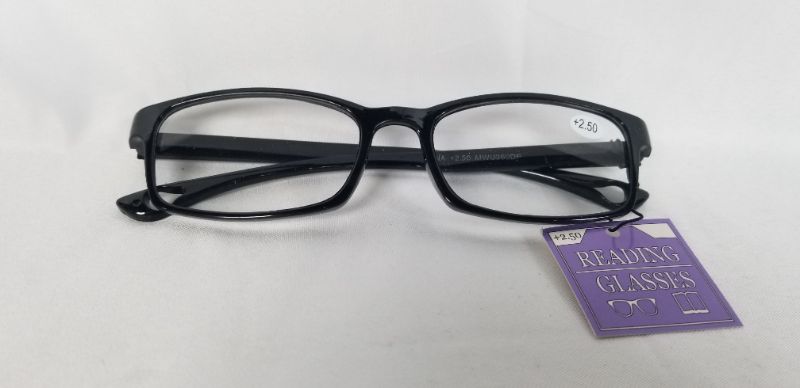 Photo 2 of BLACK  +2.50 READING GLASSES BIFOCAL STYLE NEW