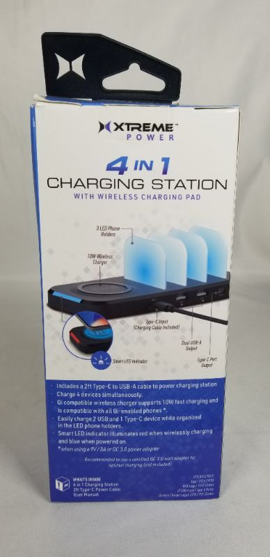 Photo 5 of 4 IN 1 CHARGING STATION WITH WIRELESS CHARGING PAD CHARGE 4 DEVICES SIMULTANEOUSLY TYPE C CHARCHING PORT 10 W OUTPUT POWER NEW