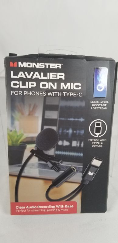 Photo 2 of LAVALIER CLIP ON MIC FOR PHONES WITH TYPE C   NEW