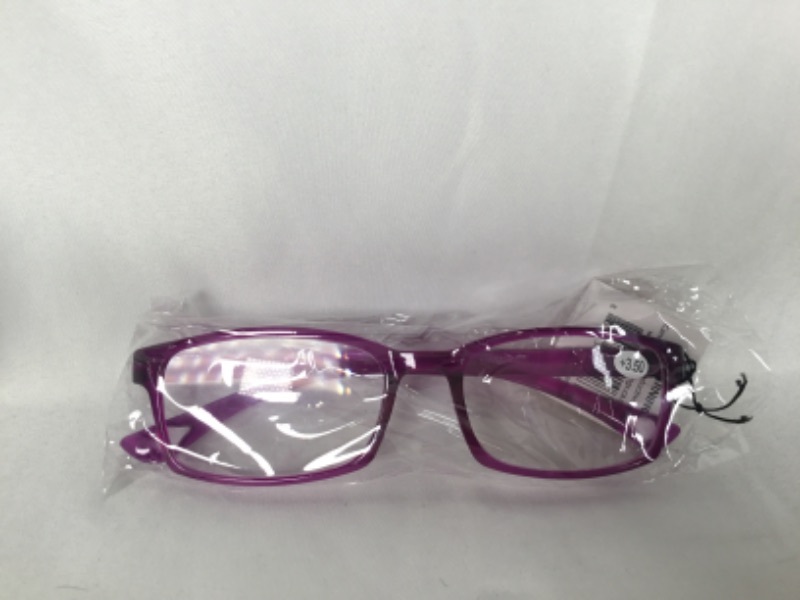 Photo 3 of +3.50 PURPLE READING GLASSES  BIFOCAL STYLE NEW