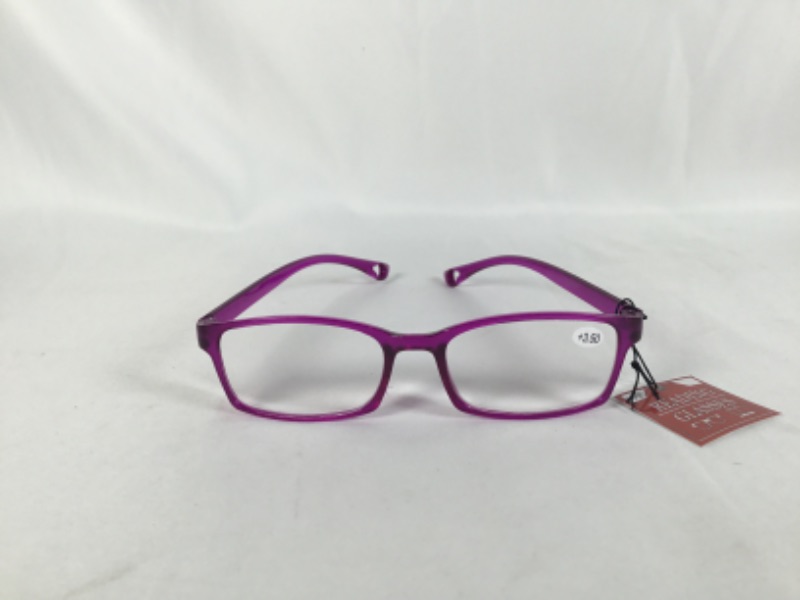 Photo 2 of +3.50 PURPLE READING GLASSES  BIFOCAL STYLE NEW