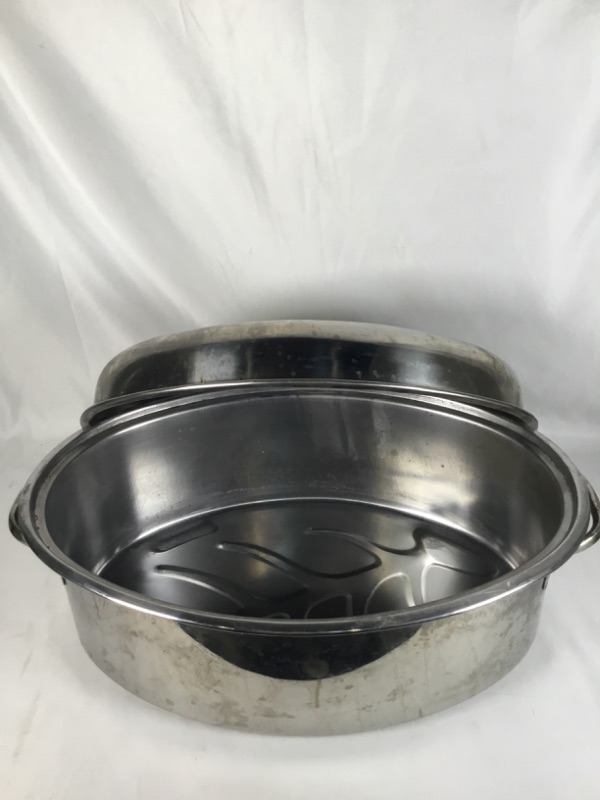 Photo 2 of LARGE STAINLESS STEEL HEAVY DUTY  COOKING POT USED 