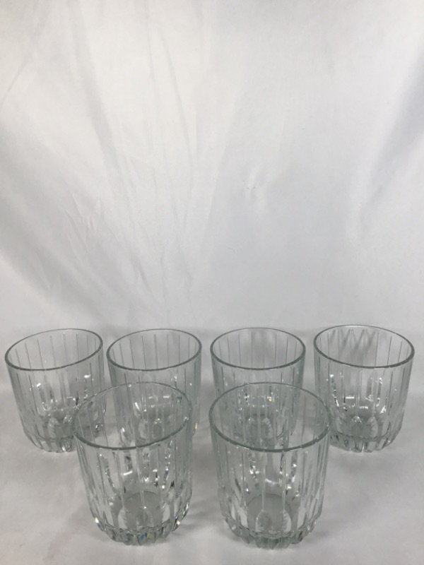 Photo 1 of 6 PIECE CRYSTAL CUP SET 3.5D X 4H INCH USED 