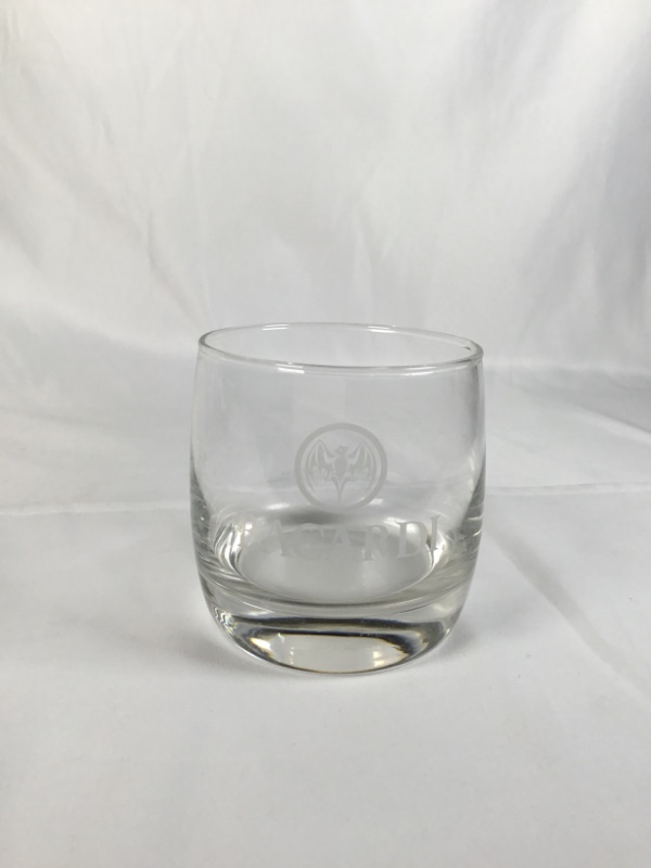 Photo 2 of 6 PIECE BACARDI GLASS CUP SET 3D X 3H USED