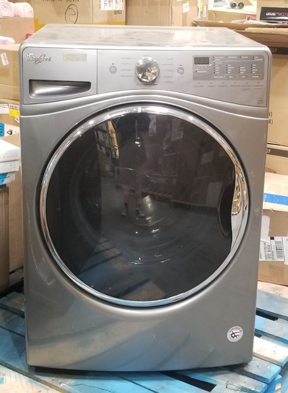 Photo 7 of WHIRLPOOL 27 INCH FRONT LOAD DIGITAL WASHER WITH STEAM, TUMBLE FRESH, COLOR LAST, AND PRESOAK OPTIONS 4.5 CU FT. CAPACITY ENERGY STAR QUALIFIED MODEL NUMBER WFW85HEFC  USED 