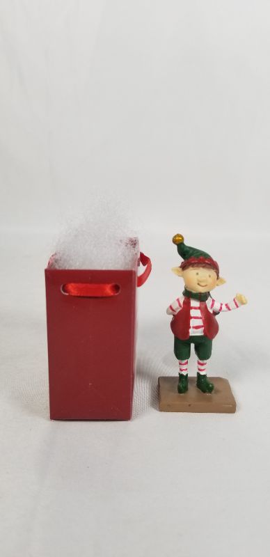 Photo 4 of MINI RESIN SANTA INSIDE A CHRISTMAS GIFT BAG NEW 