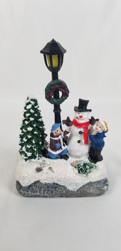 Photo 2 of MINI SNOWMAN CHRISTMAS DECOR WITH LED LIGHTS RESIN 3 X 2 X 5H INCHES NEW 