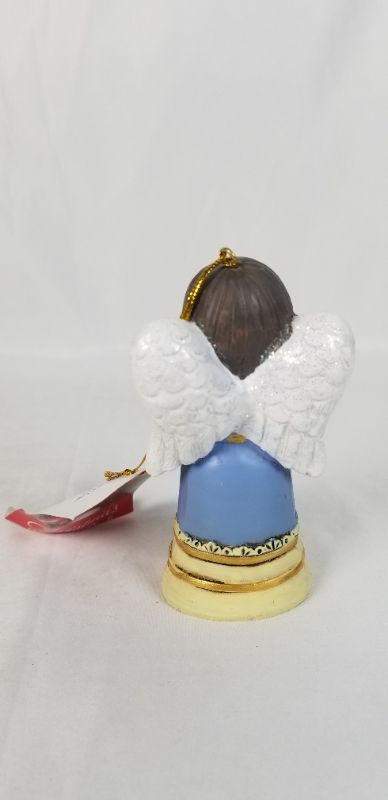 Photo 2 of FAITH PRAYING CHRISTMAS BELL ANGLE  4.5H INCHES NEW