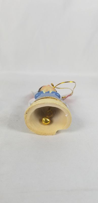 Photo 1 of FAITH PRAYING CHRISTMAS BELL ANGLE  4.5H INCHES NEW