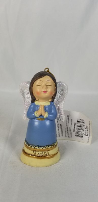 Photo 1 of FAITH PRAYING CHRISTMAS BELL ANGLE  4.5H INCHES NEW