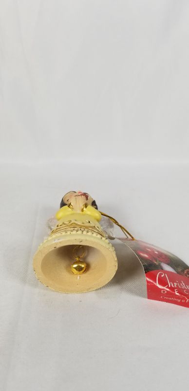 Photo 3 of LOVE PRAYING CHRISTMAS BELL ANGLE  4.5H INCHES NEW