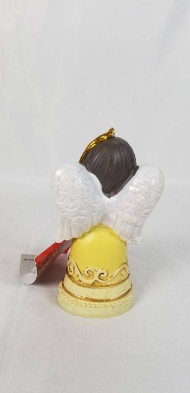 Photo 2 of LOVE PRAYING CHRISTMAS BELL ANGLE  4.5H INCHES NEW