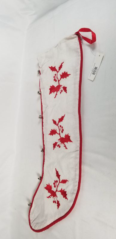 Photo 1 of 23 INCH STOCKING WITH JINGLE BELLS NEW