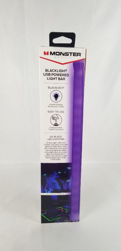 Photo 4 of BLACKLIGHT USB POWERED LIGHT BAR IDEAL FOR NEON ART,DECOR AND ILLUMINATING SPEACIAL EVENTS BLACK LIGHT MAKES WHITE AND NEON COLORS GLOW NEW 