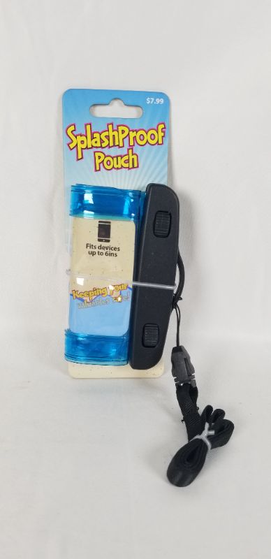 Photo 1 of SPLASHPROOF POUCH WATER RESISTANT WITH DETACHABLE LANYARD GREAT FOR WATER AND BEACH ACTIVITIES NEW