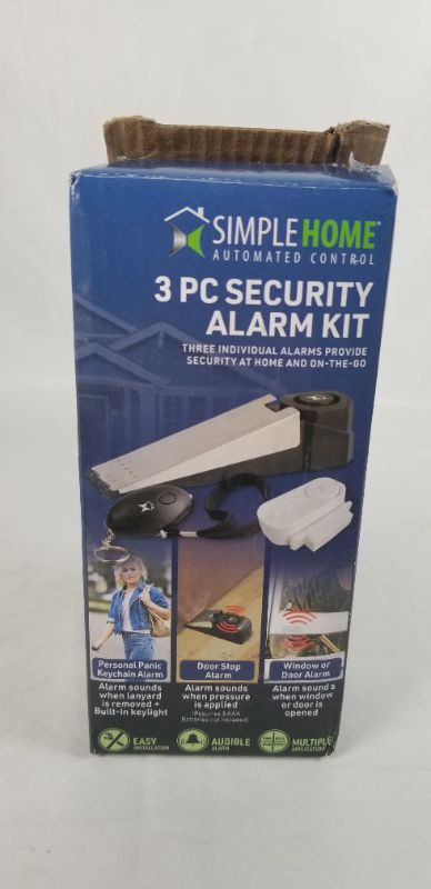 Photo 1 of 3 PIECE SECURITY ALARM KIT 3 INDIVIDUAL ALARMS PROVIDE SECURITY AT HOME AND ON THE GO NEW