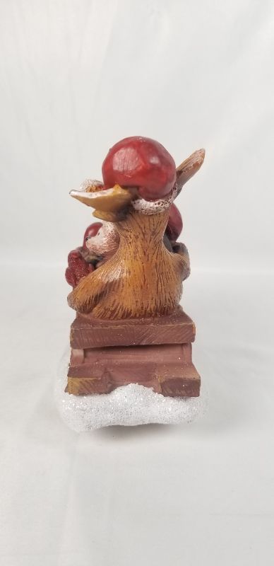 Photo 4 of COUNTRY CHRISTMAS MOOSE AND FIRENDS ON SLED FIGURE 6.5 X 3 X 5.5H INCHEWS NEW 