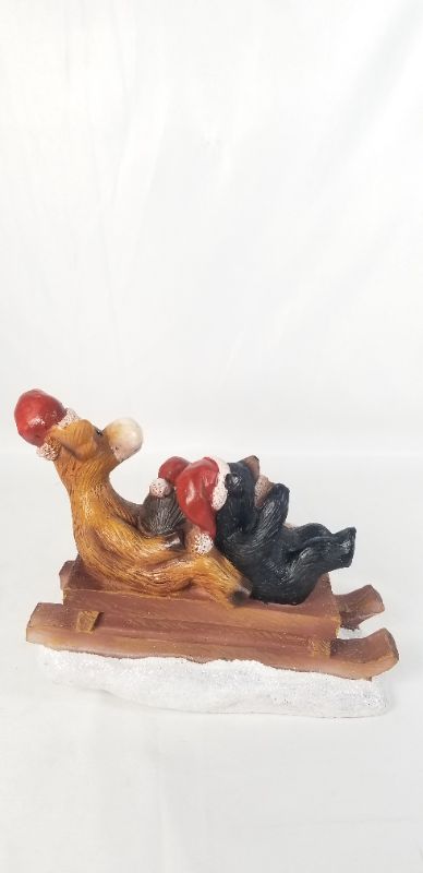 Photo 3 of COUNTRY CHRISTMAS MOOSE AND FIRENDS ON SLED FIGURE 6.5 X 3 X 5.5H INCHEWS NEW 