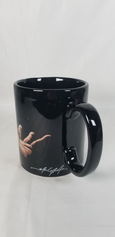 Photo 2 of 16 OZ BLACK MUG HIS SACRIFICE DESIGN NEW