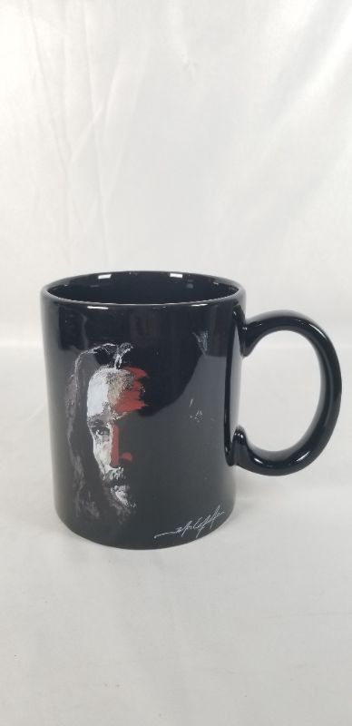 Photo 1 of 16 OZ BLACK MUG FACE OF GOD  DESIGN NEW