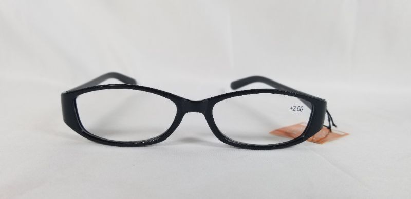 Photo 2 of +2.00 READING GLASSES BLACK COLORED BIFOCAL STYLE NEW
