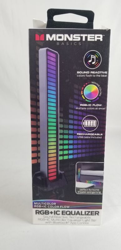 Photo 2 of SOUND REACTIVE RECHARGEABLE, RBG + IC MULTICOLOR EQUALIZER LIGHTBAR WITH BLUETOOTH APP CONTROL NEW