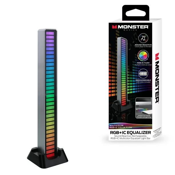 Photo 1 of SOUND REACTIVE RECHARGEABLE, RBG + IC MULTICOLOR EQUALIZER LIGHTBAR WITH BLUETOOTH APP CONTROL NEW