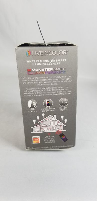 Photo 4 of A19 MULTICOLOR + WHITE SMART BULB WITH APP AND VBOICE CONTROL WORKS WITH ALEXA AND GOOGLE NEW