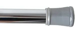 Photo 1 of ADJUSTABLE SHOWER TENSION ROD METAL  NICKLE FINISH FITS 43 - 72 INCHES NEW