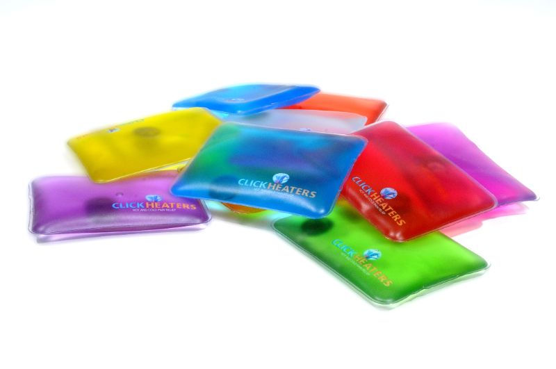 Photo 1 of 2 PIECE SQUARE POCKET WARMERS LIGHT INSTANT RELIEF FOR STRESS SORE SPOTS OR COLD TEMPERATURES COLORS VARY NEW
