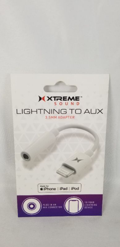 Photo 1 of LIGHTNING TO AUX 3.5MM ADAPTER MADE FOR IPHONE, IPAD, OR IPOD NEW