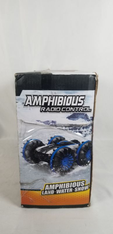 Photo 4 of Amphibious Waterproof Remote Control Car 2.4Ghz 4WD RC 360 Degree Spins Cars Toy for Kids Used