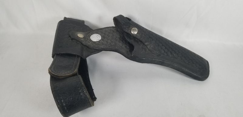 Photo 1 of Vintage Black Leather Gun Holster Used
