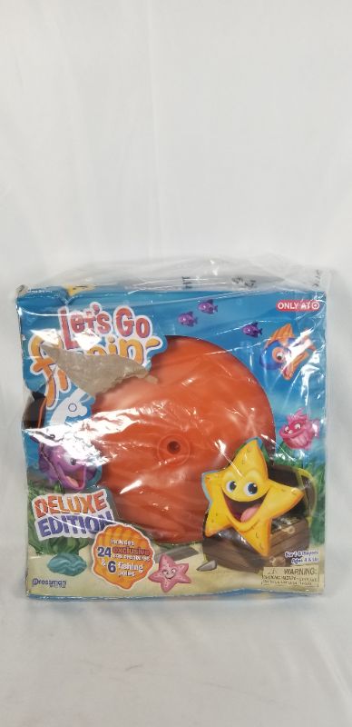 Photo 3 of Pressman Let's Go Fishin' Deluxe Game Box/Packaging Damaged 