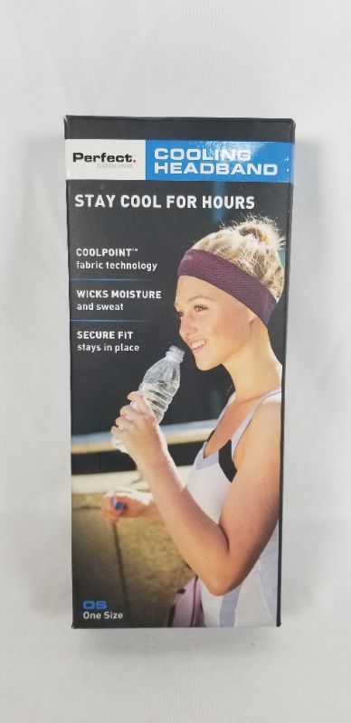 Photo 3 of Perfect Fitness Headband, Soft Stretchable Cooling Headband Soak In Water Ring Out Keeps You Cool For Hours Color Berry 