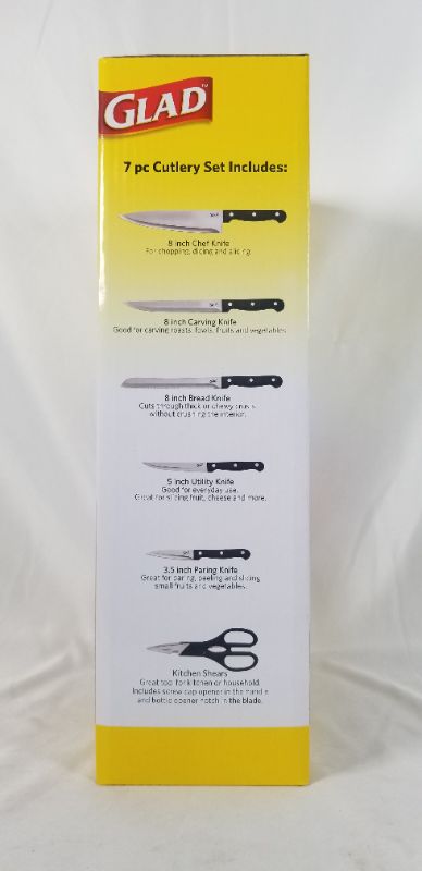 Photo 2 of 7 PIECE CULTERY SET WITH HIGH CARBON STAINLESS STEEL BLADES NEW