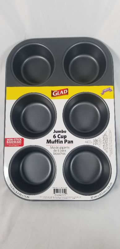 Photo 1 of JUMBO NON STICK BAKEWARE  6 CUP MUFFIN PAN 12.6 X 8.4 X 1.5 INCHES NEW