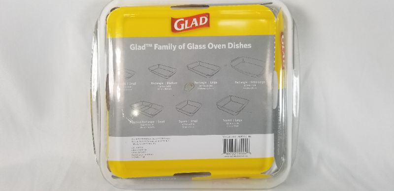 Photo 2 of Clear Glass Square Baking Dish | 1.9-Quart Nonstick Bakeware Casserole Pan | Freezer-to-Oven and Dishwasher Safe, Large