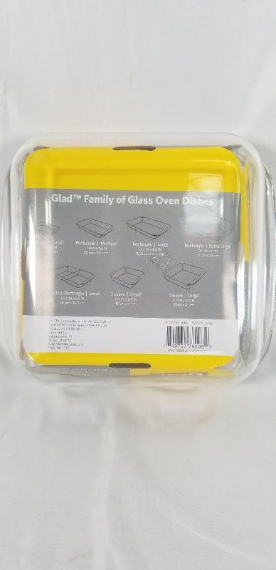 Photo 2 of Clear Glass Square Baking Dish | 1.2-Quart Nonstick Bakeware Casserole Pan | Freezer-to-Oven and Dishwasher Safe, Small